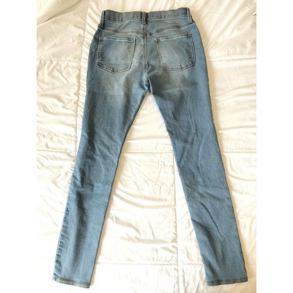 Old‎ Navy Ballerina Jeggings Girls 16 Plus Denim Blue Jeans Mid-Rise Light Wash - Picture 2 of 11